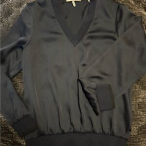 Scotch & Soda Deep Blue V-Neck Top
